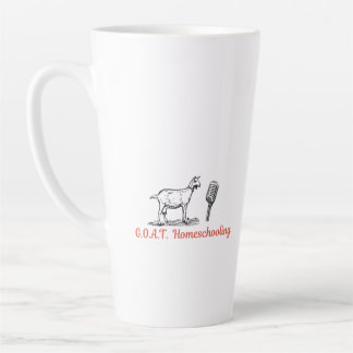 Tasse Latte GOAT Homeschooling Podcast Mug, 17oz