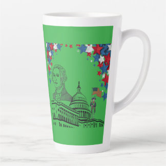 Tasse Latte Golden sparks of july kelly green