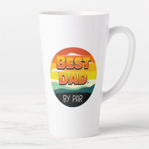 Tasse Latte Golfing Golfeur papa meilleur papa par pair