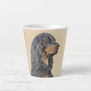 Tasse Latte Gordon Setter Peinture - Joli art original chien