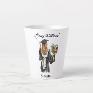 Tasse Latte Graduation de l'aquarelle personnalisée (12)