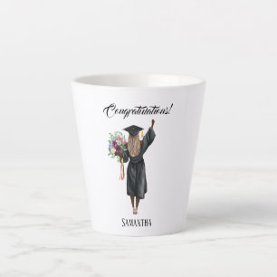 Tasse Latte Graduation de l'aquarelle personnalisée (7)