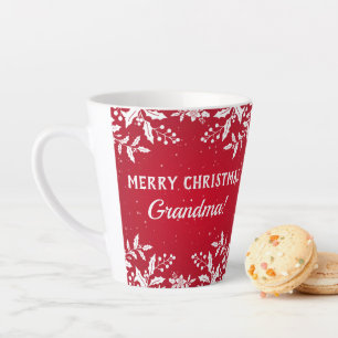 Tasse Latte Grand-mère Cadeau, Du Nom, Festif de Noël
