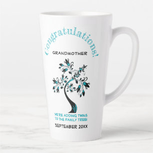 Tasse Latte Grand-mère jumelle pour devenir un arbre généalogi