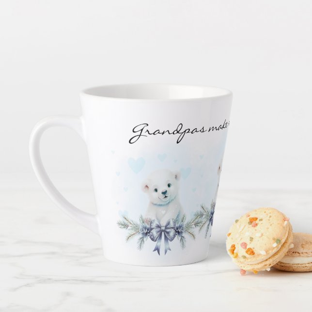 Tasse Latte Grand-père bleu rend la vie plus douce Grossesse r (En situation)