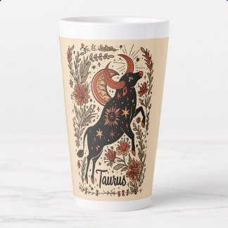 Tasse Latte Grand Taurus de latte céleste Zodiaque Art