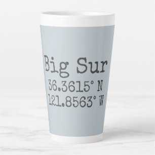 Tasse Latte Grande latitude et longitude sur