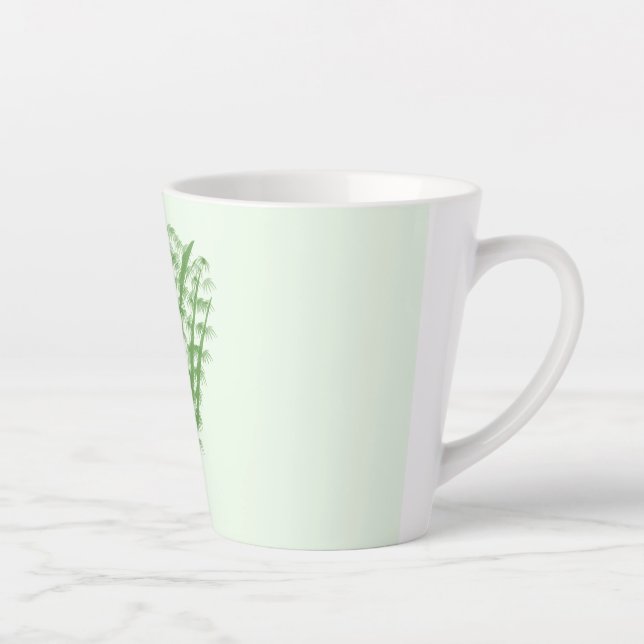 Tasse Latte Green plant in the shape of a bouquet. (Droite)
