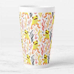 Tasse Latte Grenouilles joueuses