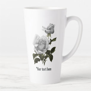 Tasse Latte Grimoire Rose Blanche