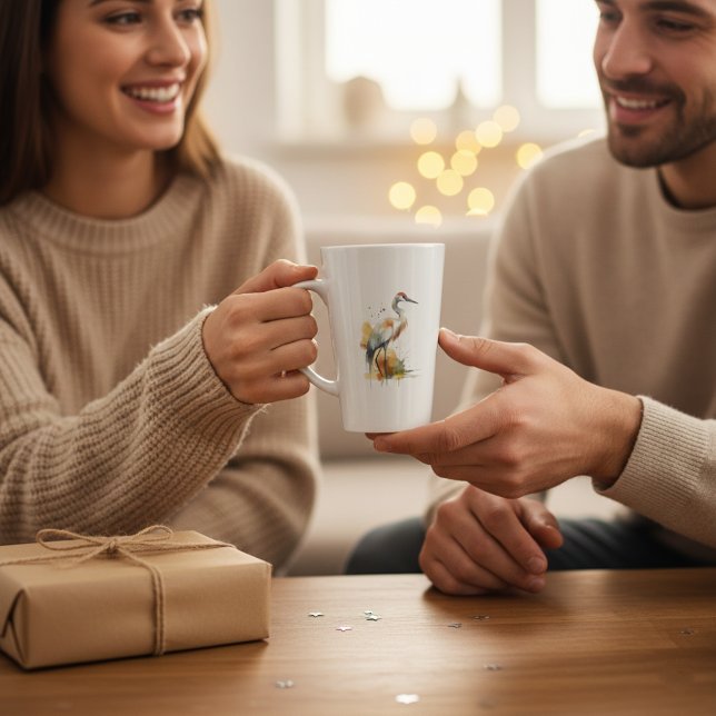 Tasse Latte Grue errante (Créateur téléchargé)