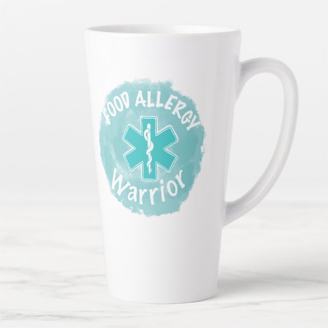 Tasse Latte Guerrier d'allergie alimentaire (Droite)