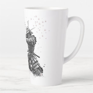 Tasse Latte Guerrier Samouraï en Action Art Japonais Céramique