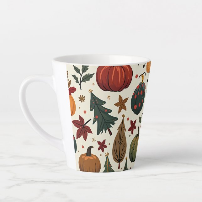 Tasse Latte hallothanksmas petite muqueuse en latte (Gauche)