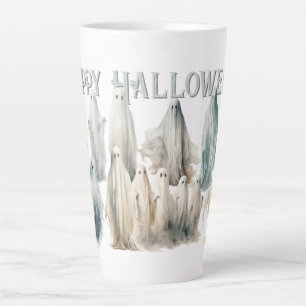 Tasse Latte Halloween joyeuse et joyeuse pour les fantômes