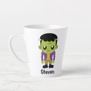 Tasse Latte Halloween monstre Frankenstein Green