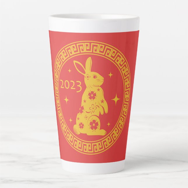 Tasse Latte Happy Chinese New Year 2023 (Devant)