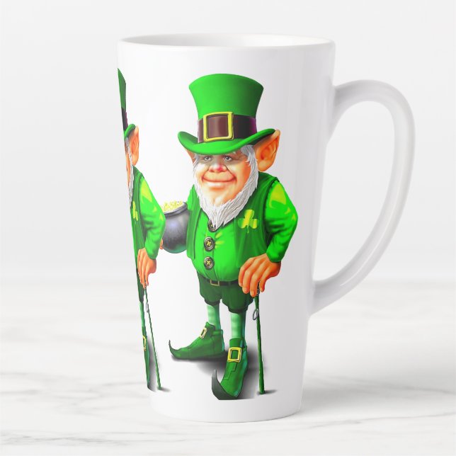 TASSE LATTE HAPPY ST.PATRICK'S DAY CUTE LEPRECHAUN (Droite)
