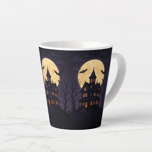 Tasse Latte Haunted Manor - Midnight Coffee Ritual (Angle droit)