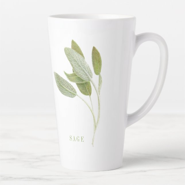 Tasse Latte HAUTE BOÎTE EN latte DE SAGE FRAIS (Droite)