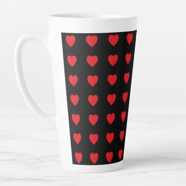 Tasse Latte Heart of Hearts Latte Mug; Large/Small Available (Gauche)