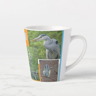 Tasse Latte Héron et petite bouge de latte