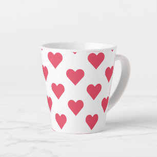 Tasse Latte Herz ♥ Coeur ♥ Herzen ♥ Coeurs rose-blanc