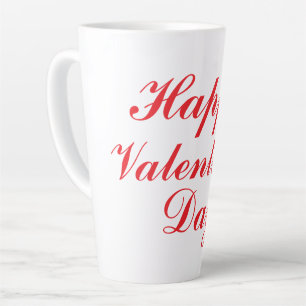Tasse Latte Heureuse Sainte-Valentin