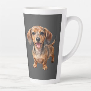 Tasse Latte Heureux chiot teckel