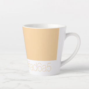 Tasse Latte Hex FAD6A5 Orange Clair Chaud Abricot Minimaliste