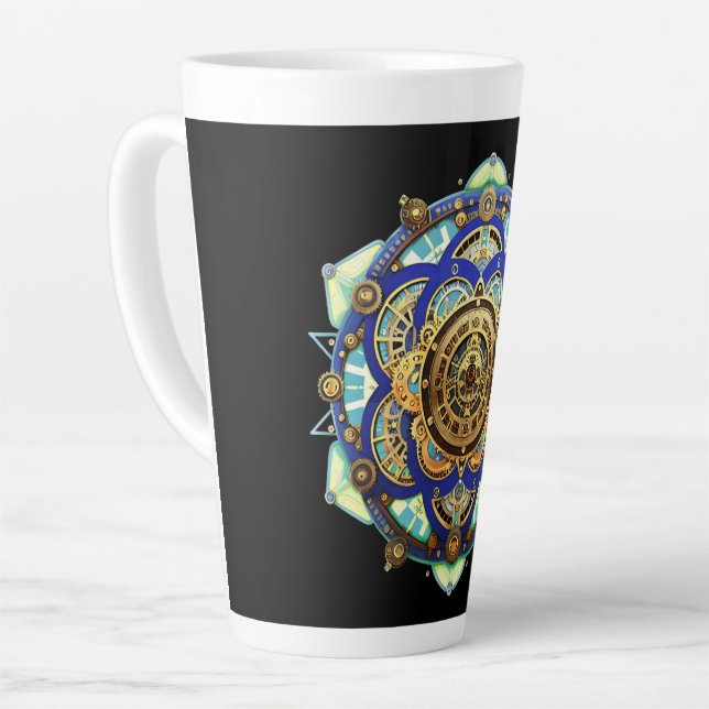 Tasse Latte Horloge mécanique incroyable (Angle gauche)