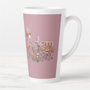 Tasse Latte Horloge murale décorative Adam Crown
