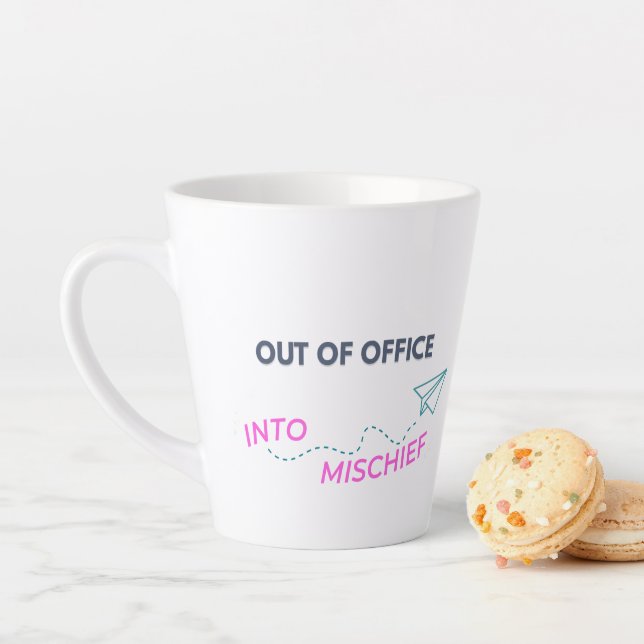 Tasse Latte Hors du bureau. Dans le malheur (En situation)
