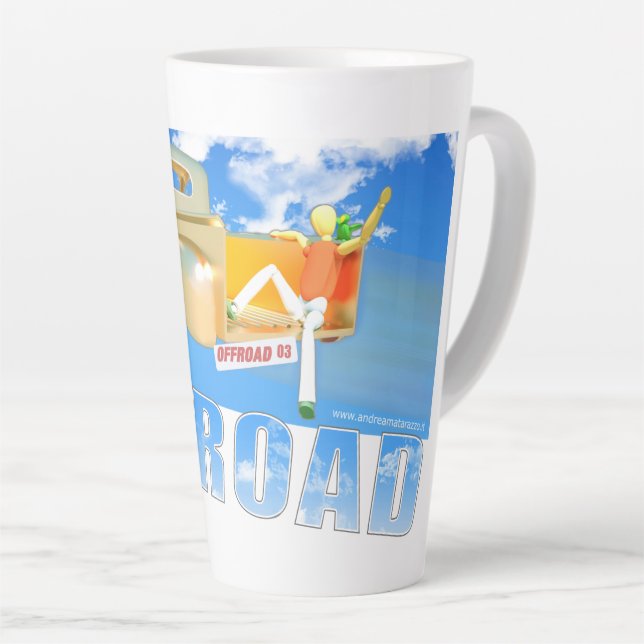 Tasse Latte Hors route - 03 (Angle droit)
