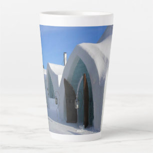 Tasse Latte Hôtel de Glace, Québec, Canada