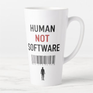 Tasse Latte Humain et non logiciel