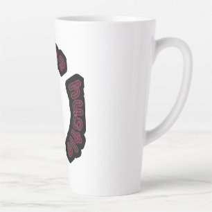 Tasse Latte Hustle de café Répétition typographie motivationne
