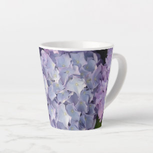 Tasse Latte Hydrangea Latte Mug, bleu clair et rose