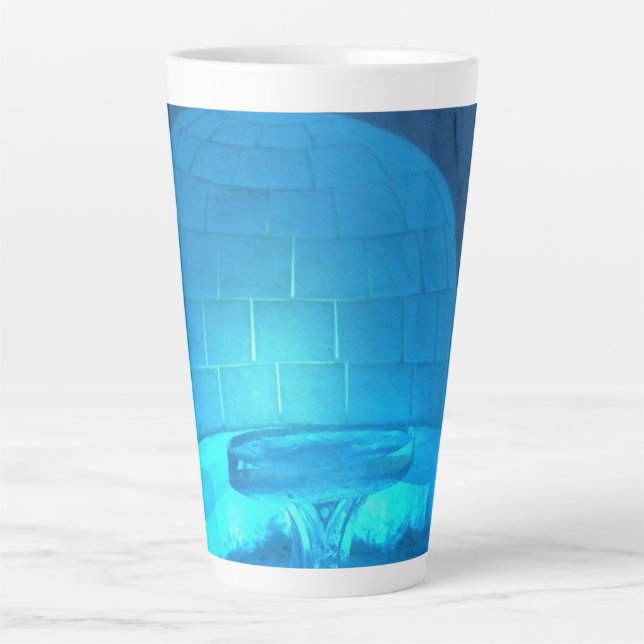 Tasse Latte Igloo room at Hotel de Glace, Québec, Canada (Devant)