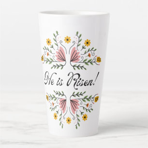 Tasse Latte Il est ressuscité Pâques