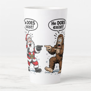 Tasse Latte Il existe! Santa & Bigfoot