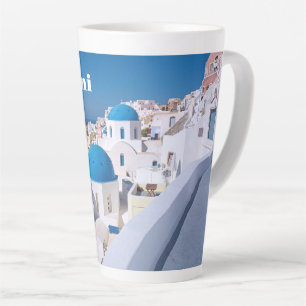 Tasse Latte île de Santorin, Grèce
