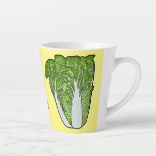 Tasse Latte Illustration de chou chinois