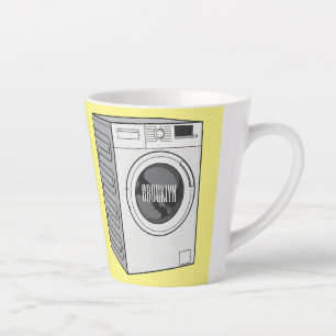 Tasse Latte Illustration de la machine à laver