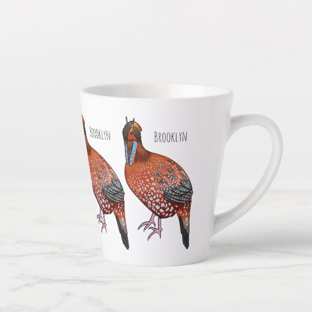 Tasse Latte Illustration de la tragédie de Cabot (Droite)