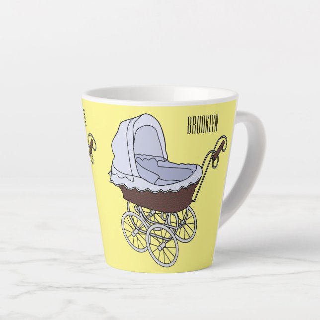 Tasse Latte Illustration de poussette (Angle droit)