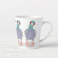 Illustration drôle de pigeon curieux