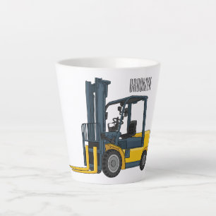 Tasse Latte Illustration du chariot élévateur
