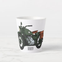 Illustration d'une moto de croiseur militaire