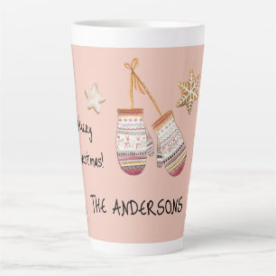 Tasse Latte Illustrations rustiques de campagne à l'aquarelle